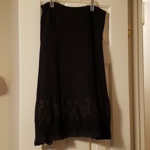 NWT Jones New York Signature Petite Black Skirt